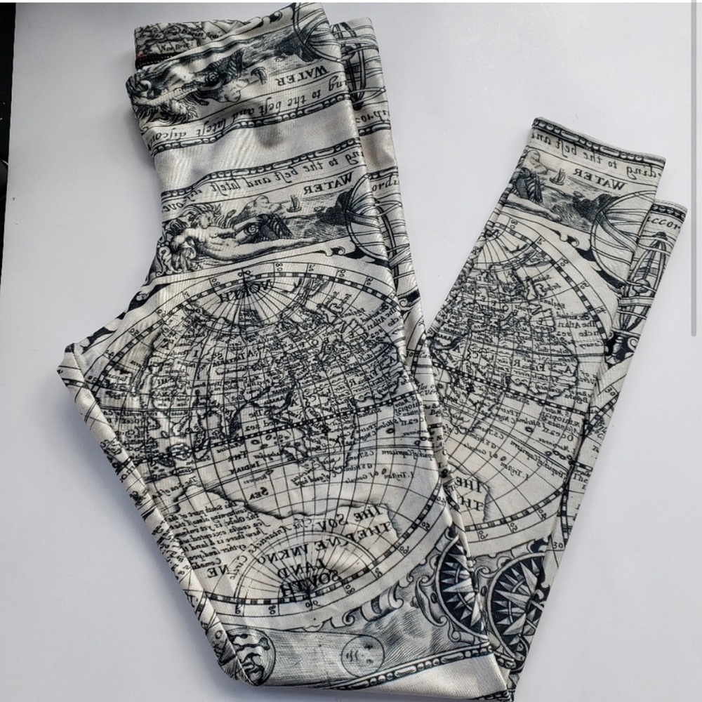 BlackMilk Ancient Maps Leggings